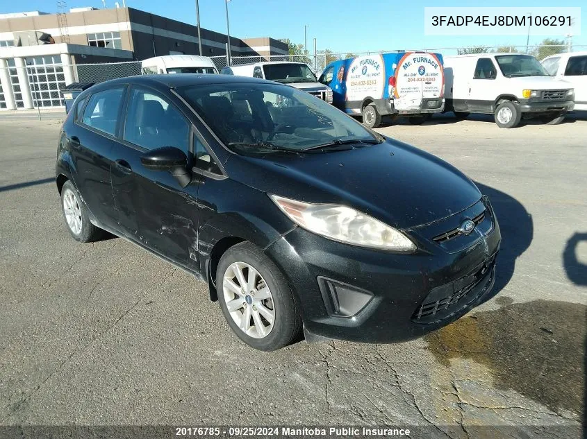 2013 Ford Fiesta Se VIN: 3FADP4EJ8DM106291 Lot: 20176785