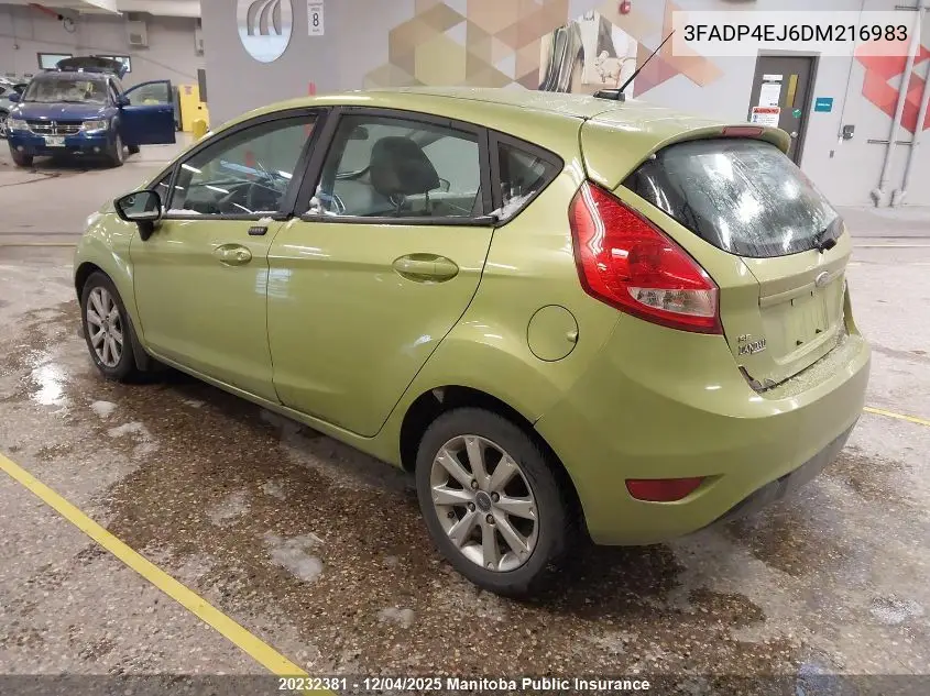 3FADP4EJ6DM216983 2013 Ford Fiesta Se