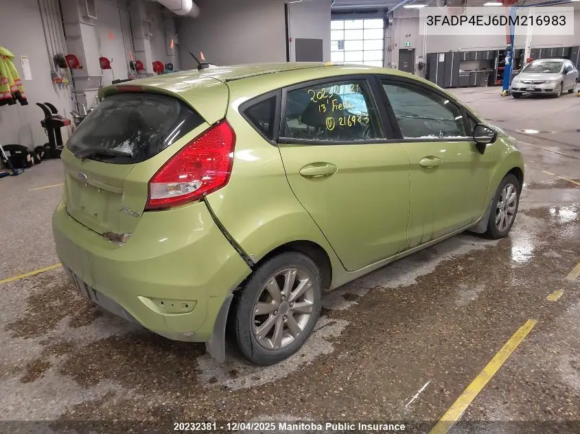 3FADP4EJ6DM216983 2013 Ford Fiesta Se