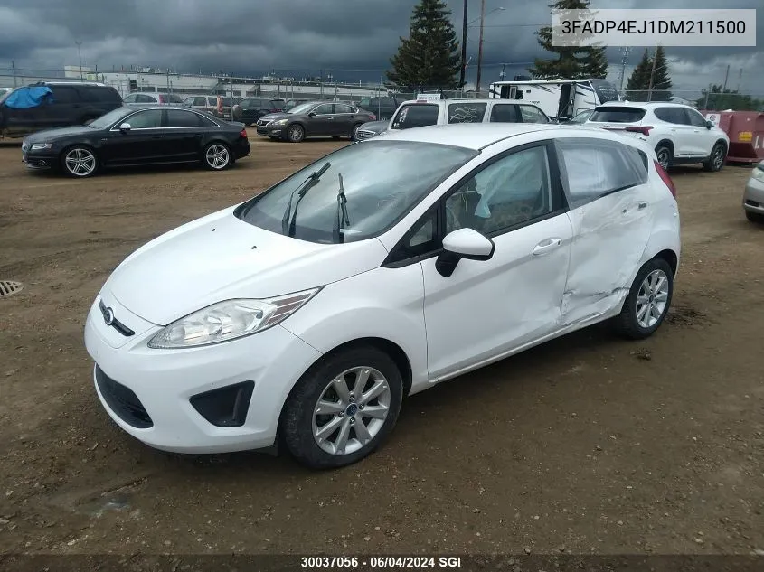 2013 Ford Fiesta Se VIN: 3FADP4EJ1DM211500 Lot: 30037056