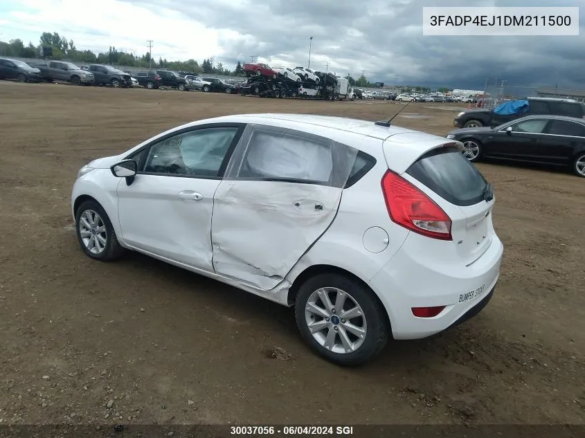 2013 Ford Fiesta Se VIN: 3FADP4EJ1DM211500 Lot: 30037056