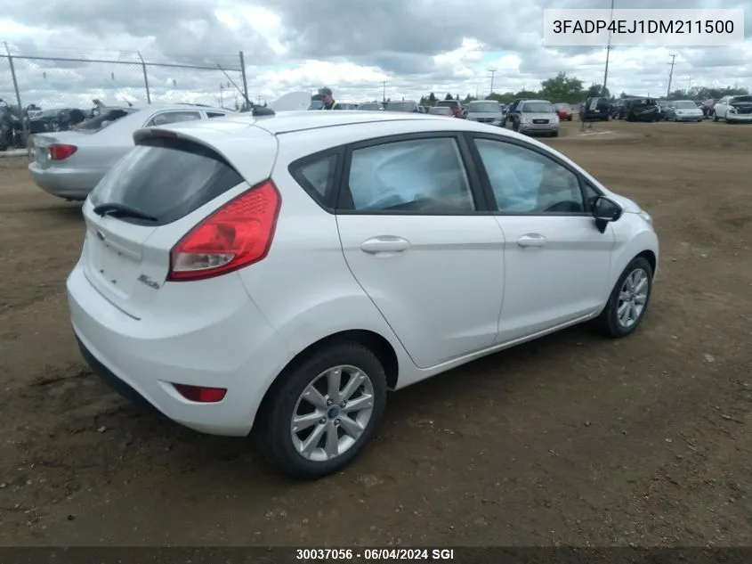 2013 Ford Fiesta Se VIN: 3FADP4EJ1DM211500 Lot: 30037056