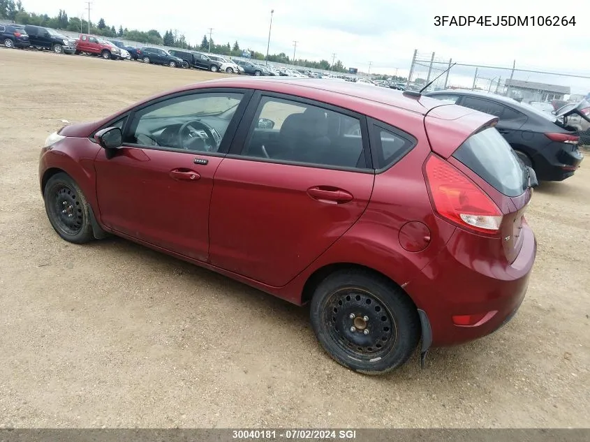 2013 Ford Fiesta Se VIN: 3FADP4EJ5DM106264 Lot: 30040181