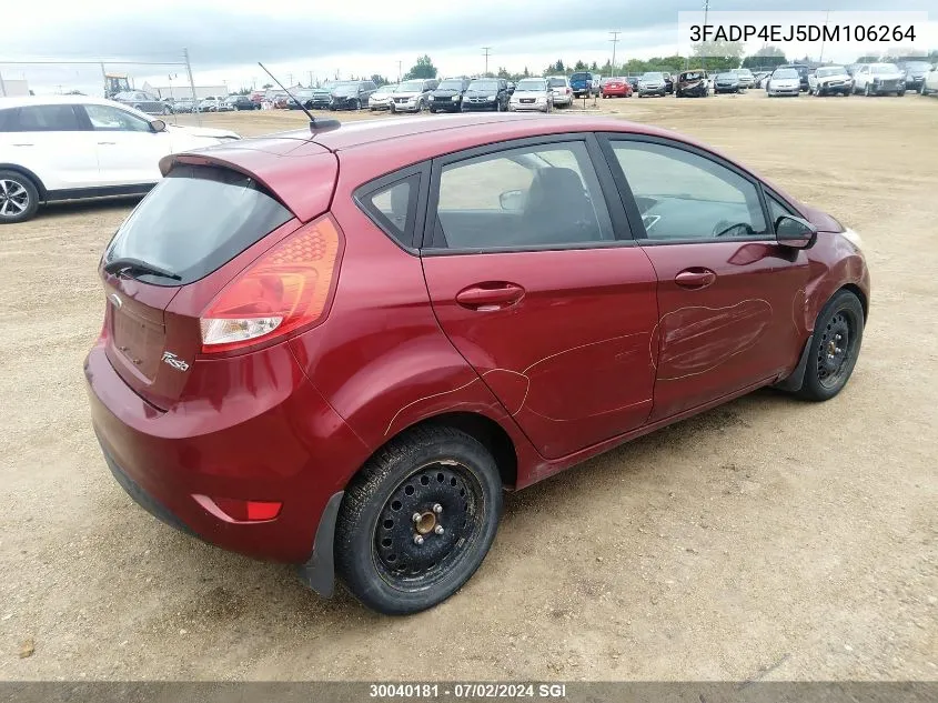 2013 Ford Fiesta Se VIN: 3FADP4EJ5DM106264 Lot: 30040181