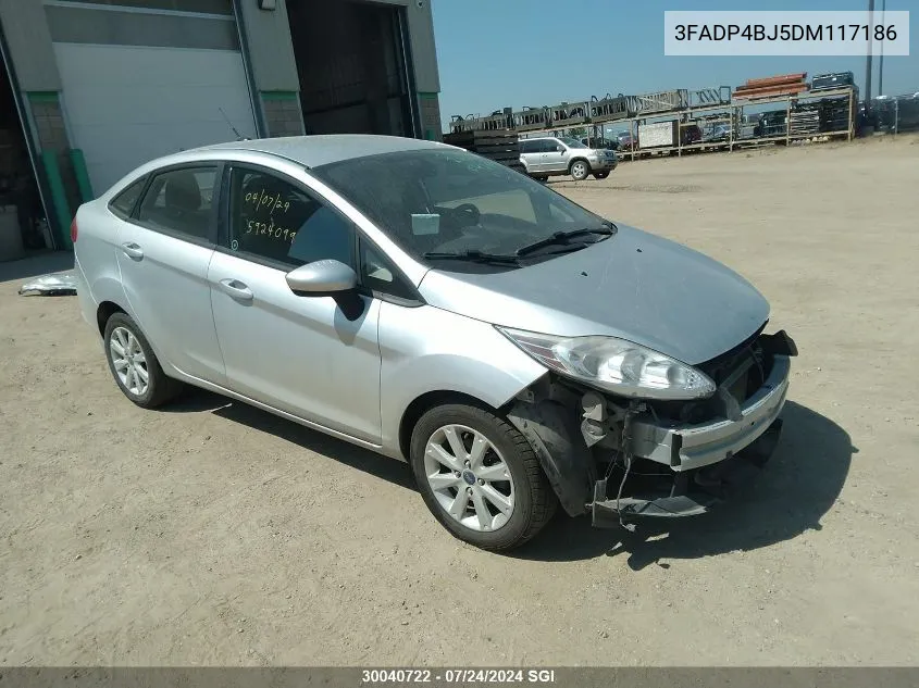 2013 Ford Fiesta Se VIN: 3FADP4BJ5DM117186 Lot: 30040722