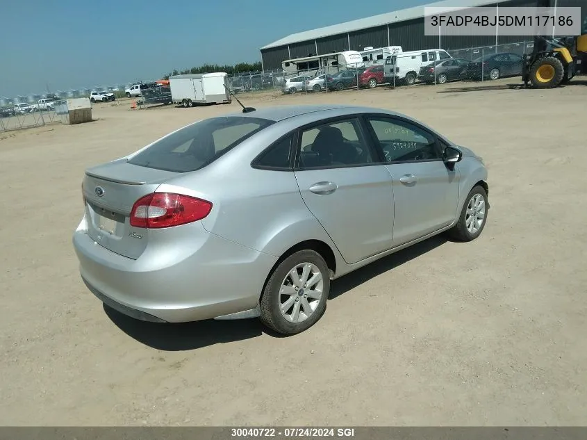 2013 Ford Fiesta Se VIN: 3FADP4BJ5DM117186 Lot: 30040722