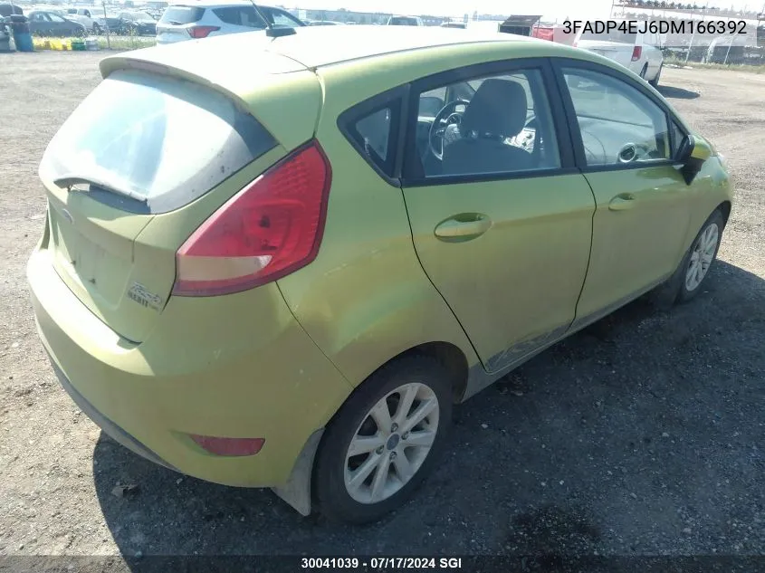 2013 Ford Fiesta Se VIN: 3FADP4EJ6DM166392 Lot: 30041039