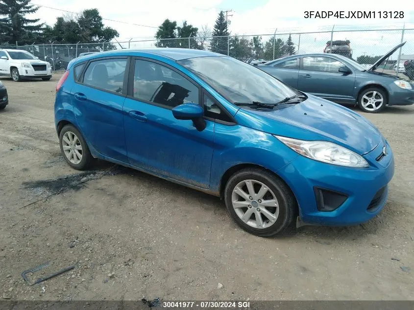 2013 Ford Fiesta Se VIN: 3FADP4EJXDM113128 Lot: 30041977