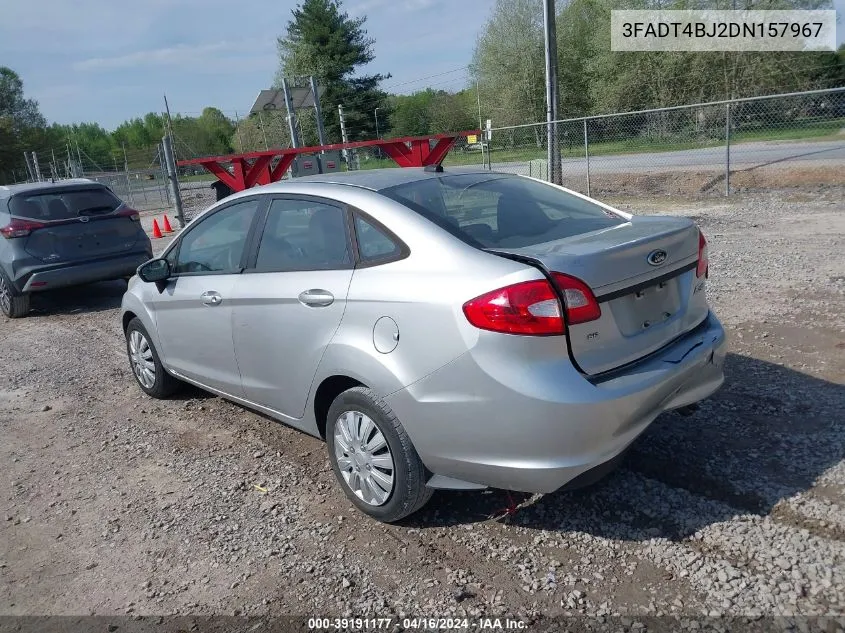 2013 Ford Fiesta Se VIN: 3FADT4BJ2DN157967 Lot: 39191177