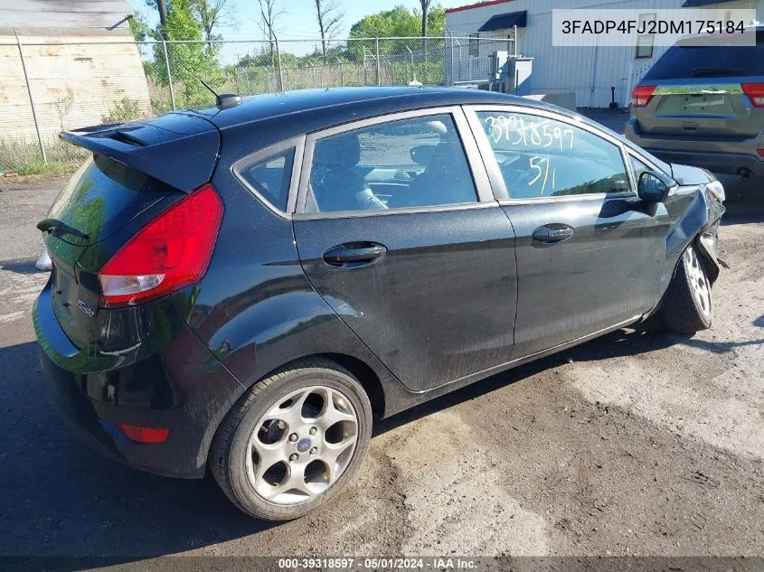 2013 Ford Fiesta Titanium VIN: 3FADP4FJ2DM175184 Lot: 39318597