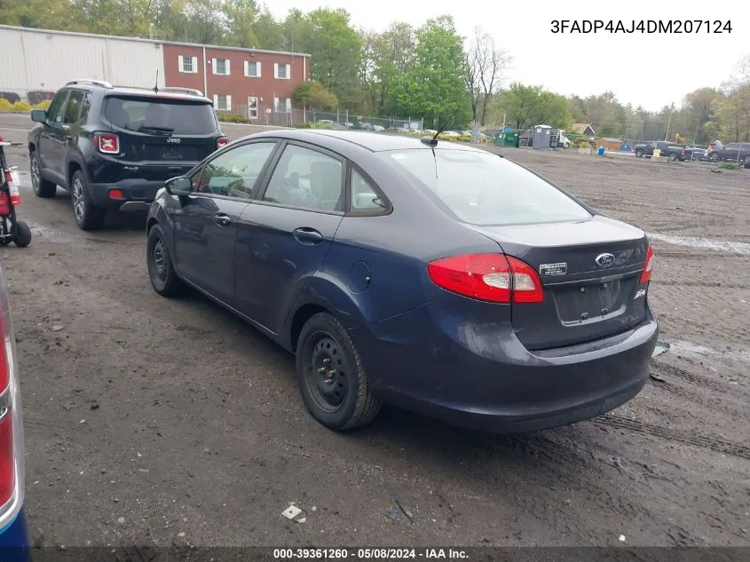 2013 Ford Fiesta S VIN: 3FADP4AJ4DM207124 Lot: 39361260