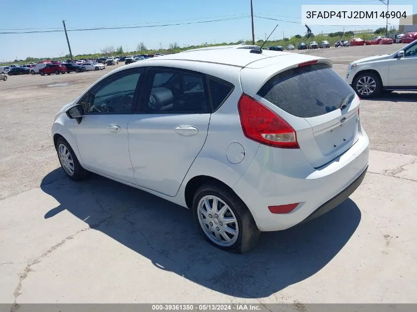 2013 Ford Fiesta S VIN: 3FADP4TJ2DM146904 Lot: 39361350