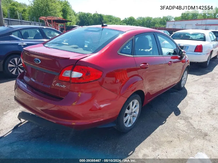 2013 Ford Fiesta Se VIN: 3FADP4BJ1DM142554 Lot: 39385467