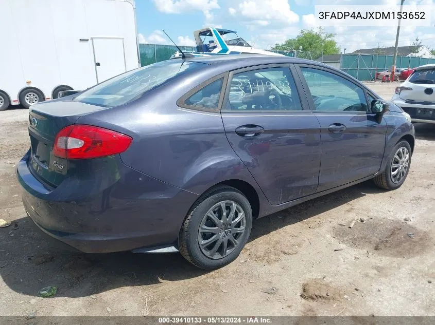 3FADP4AJXDM153652 2013 Ford Fiesta S