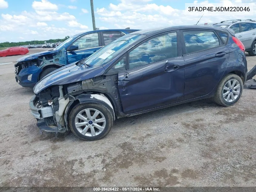 2013 Ford Fiesta Se VIN: 3FADP4EJ6DM220046 Lot: 39426422