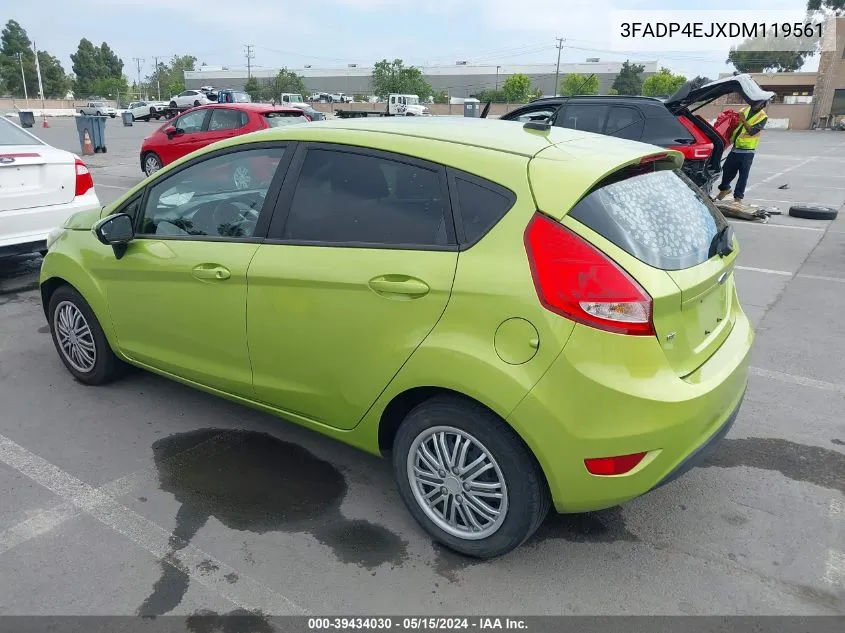 2013 Ford Fiesta Se VIN: 3FADP4EJXDM119561 Lot: 39434030