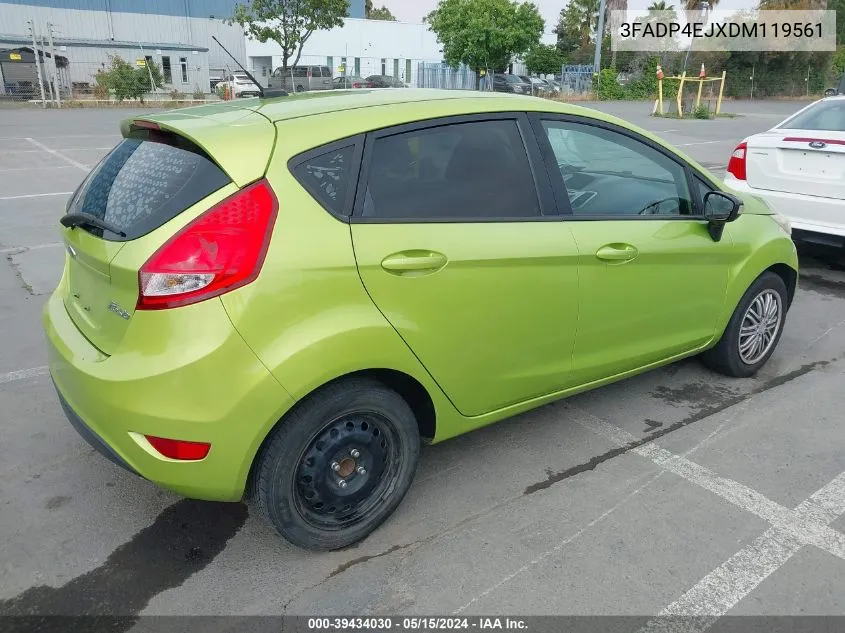 2013 Ford Fiesta Se VIN: 3FADP4EJXDM119561 Lot: 39434030