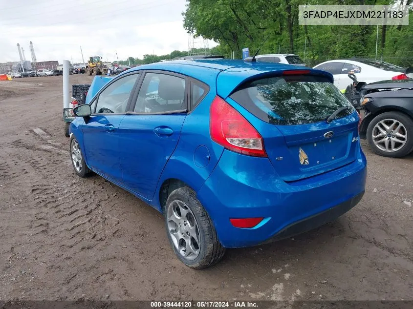 2013 Ford Fiesta Se VIN: 3FADP4EJXDM221183 Lot: 39444120