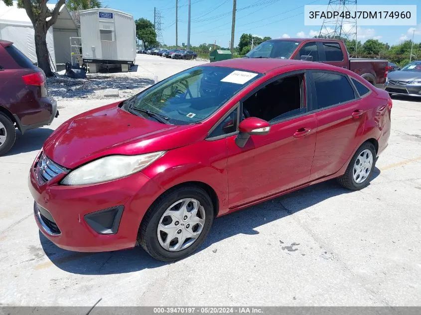 2013 Ford Fiesta Se VIN: 3FADP4BJ7DM174960 Lot: 39470197