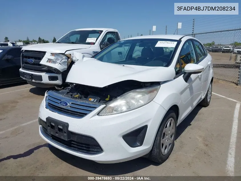 2013 Ford Fiesta Se VIN: 3FADP4BJ7DM208234 Lot: 39478693