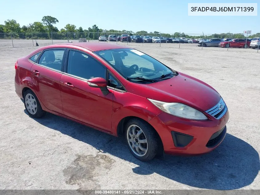 2013 Ford Fiesta Se VIN: 3FADP4BJ6DM171399 Lot: 39480141