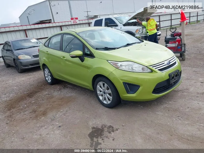 2013 Ford Fiesta Se VIN: 3FADP4BJ6DM219886 Lot: 39490144