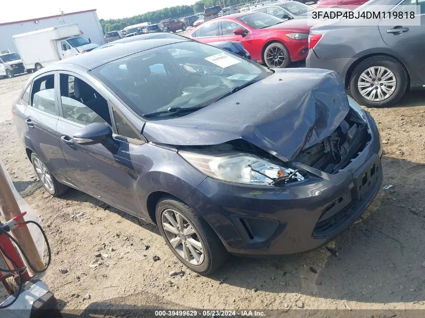 2013 Ford Fiesta Se VIN: 3FADP4BJ4DM119818 Lot: 39499629