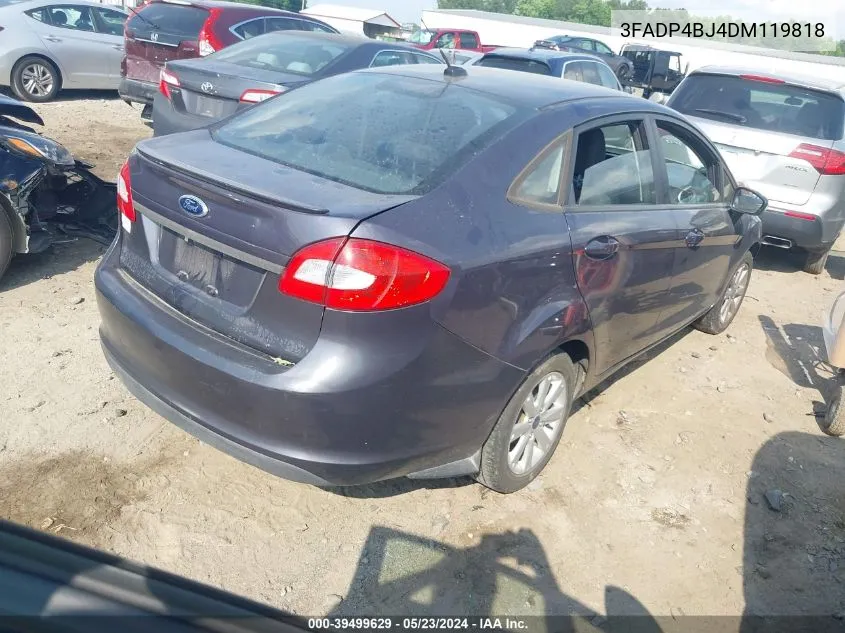 2013 Ford Fiesta Se VIN: 3FADP4BJ4DM119818 Lot: 39499629