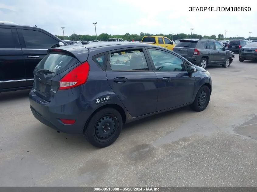 2013 Ford Fiesta Se VIN: 3FADP4EJ1DM186890 Lot: 39515988