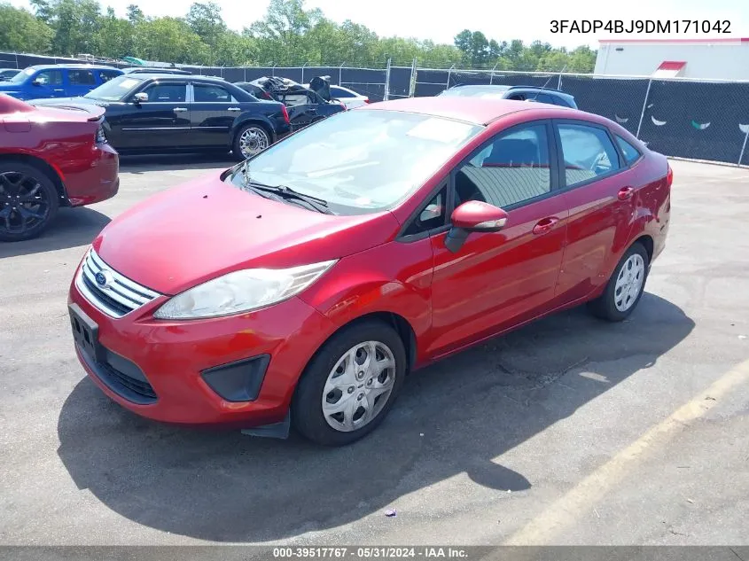 2013 Ford Fiesta Se VIN: 3FADP4BJ9DM171042 Lot: 39517767