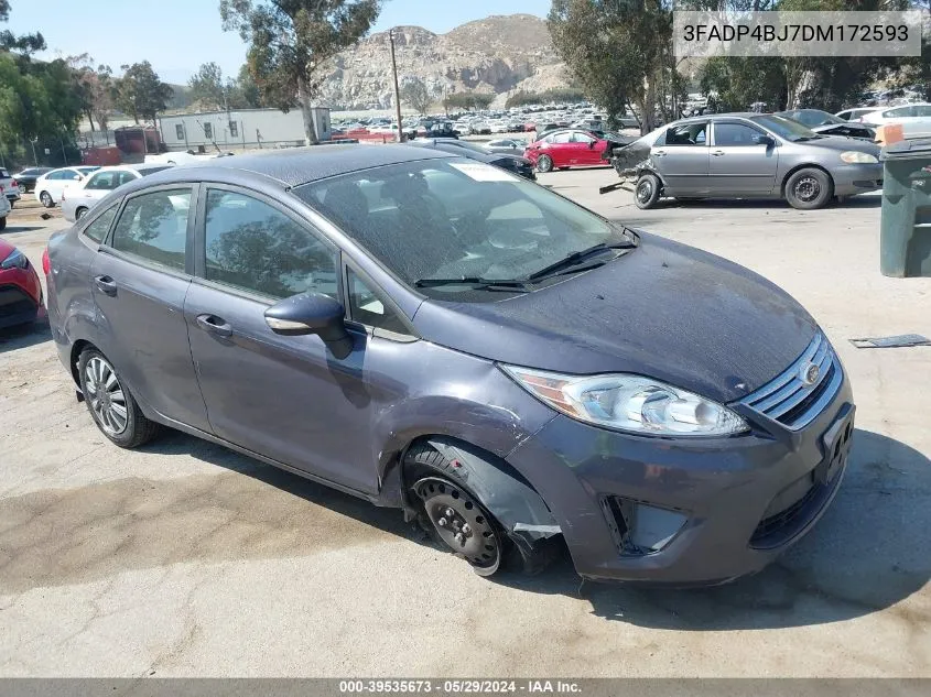 2013 Ford Fiesta Se VIN: 3FADP4BJ7DM172593 Lot: 39535673