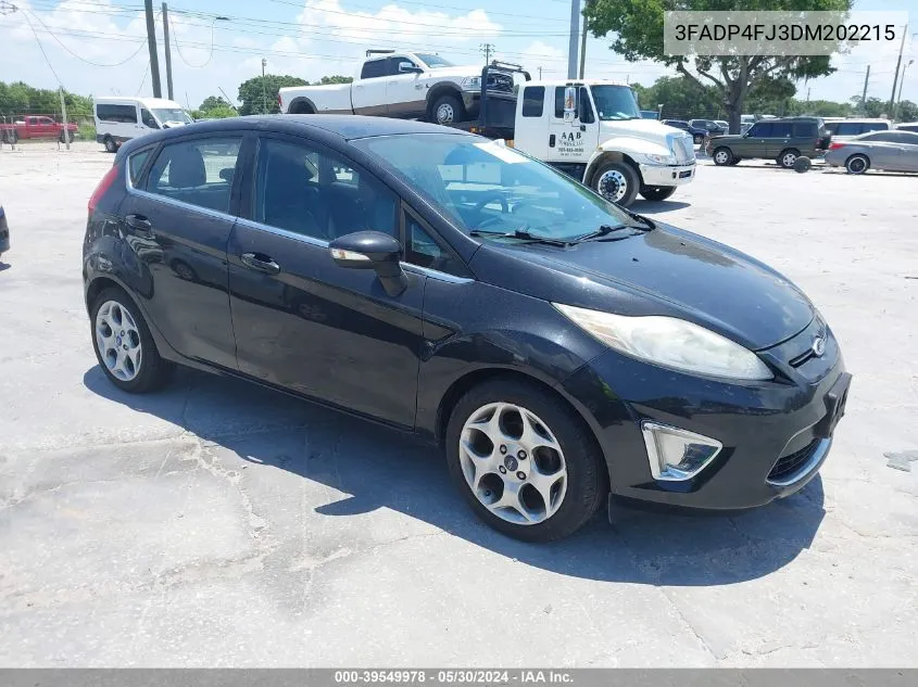 2013 Ford Fiesta Titanium VIN: 3FADP4FJ3DM202215 Lot: 39549978