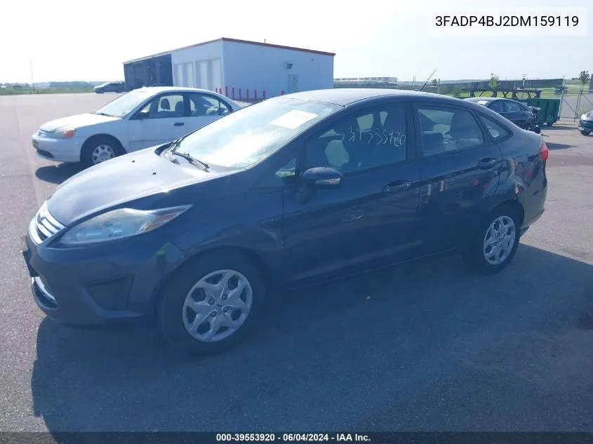 2013 Ford Fiesta Se VIN: 3FADP4BJ2DM159119 Lot: 39553920