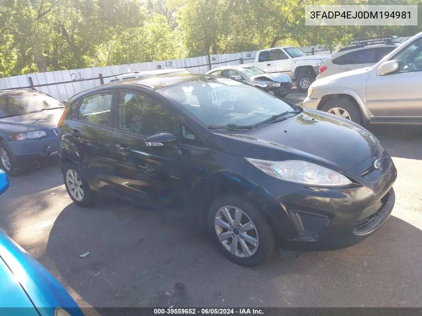 3FADP4EJ0DM194981 2013 Ford Fiesta Se