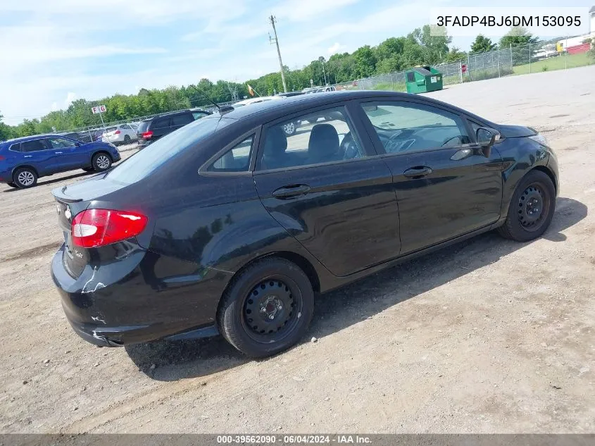 2013 Ford Fiesta Se VIN: 3FADP4BJ6DM153095 Lot: 39562090