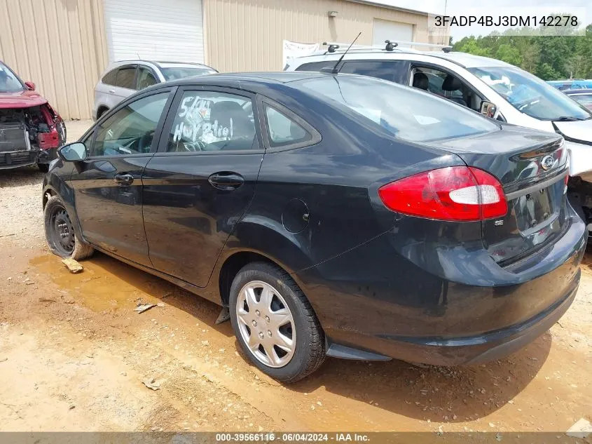 3FADP4BJ3DM142278 2013 Ford Fiesta Se