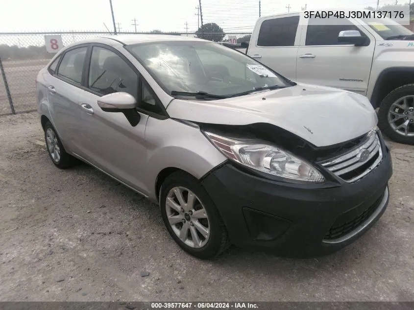 2013 Ford Fiesta Se VIN: 3FADP4BJ3DM137176 Lot: 39577647