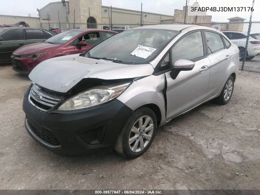 2013 Ford Fiesta Se VIN: 3FADP4BJ3DM137176 Lot: 39577647