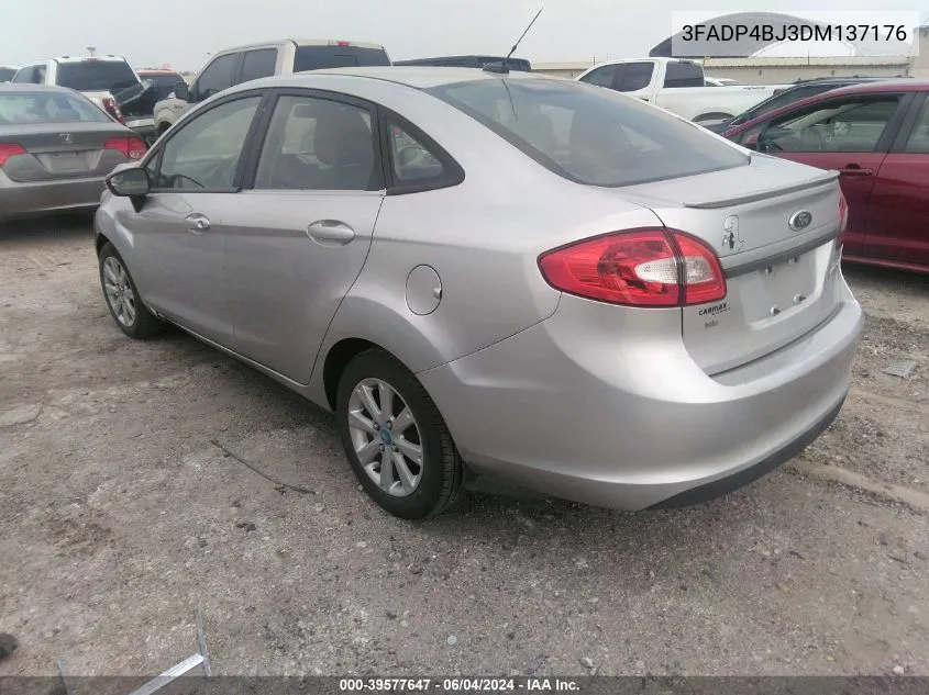 2013 Ford Fiesta Se VIN: 3FADP4BJ3DM137176 Lot: 39577647