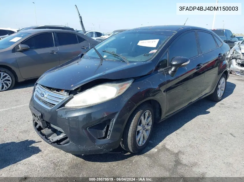 2013 Ford Fiesta Se VIN: 3FADP4BJ4DM150003 Lot: 39579519