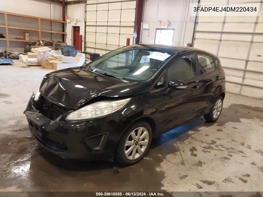 2013 Ford Fiesta Se VIN: 3FADP4EJ4DM220434 Lot: 39618055