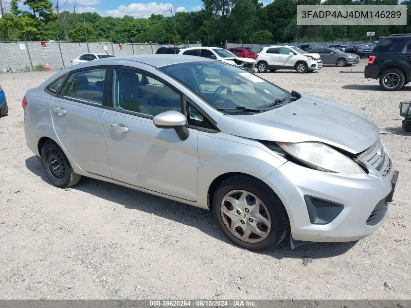 2013 Ford Fiesta S VIN: 3FADP4AJ4DM146289 Lot: 39620264