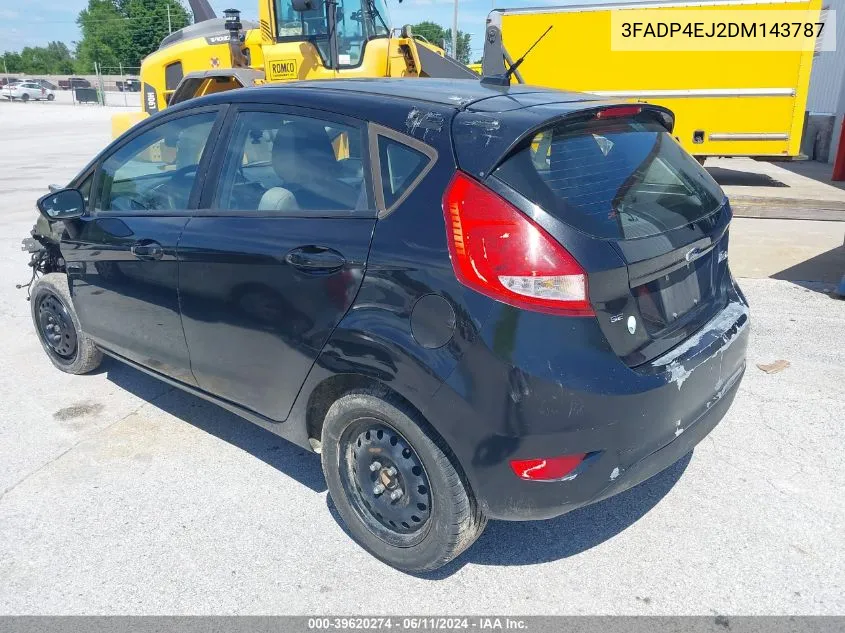 2013 Ford Fiesta Se VIN: 3FADP4EJ2DM143787 Lot: 39620274