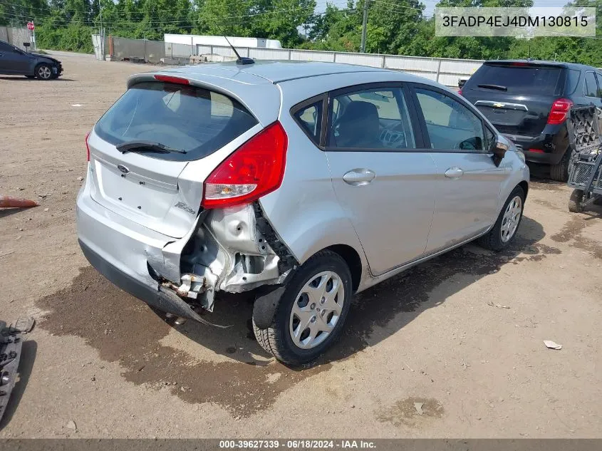 2013 Ford Fiesta Se VIN: 3FADP4EJ4DM130815 Lot: 39627339