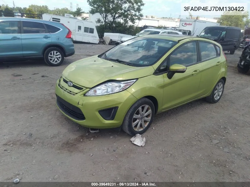 2013 Ford Fiesta Se VIN: 3FADP4EJ7DM130422 Lot: 39649231