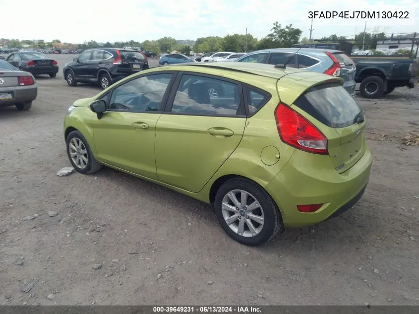 2013 Ford Fiesta Se VIN: 3FADP4EJ7DM130422 Lot: 39649231