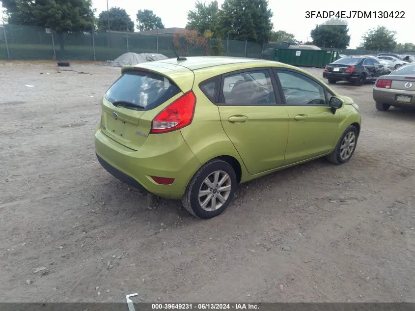 2013 Ford Fiesta Se VIN: 3FADP4EJ7DM130422 Lot: 39649231