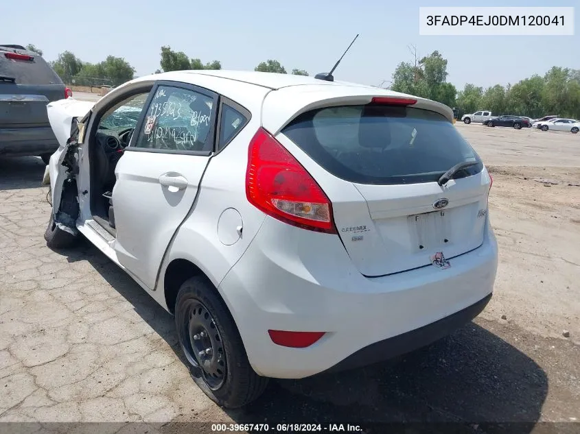 2013 Ford Fiesta Se VIN: 3FADP4EJ0DM120041 Lot: 39667470