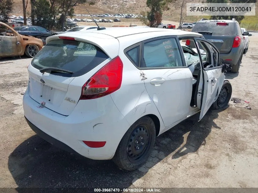 2013 Ford Fiesta Se VIN: 3FADP4EJ0DM120041 Lot: 39667470