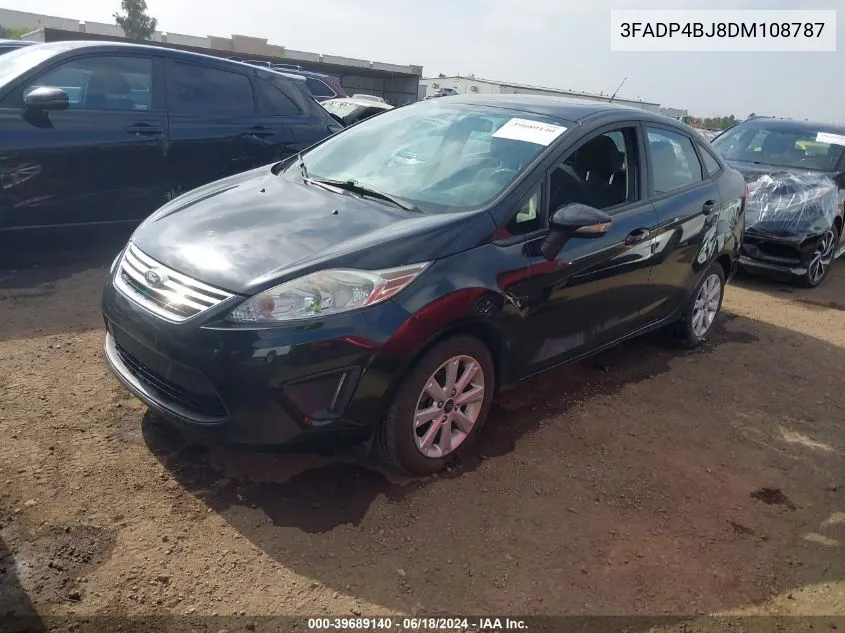 2013 Ford Fiesta Se VIN: 3FADP4BJ8DM108787 Lot: 39689140